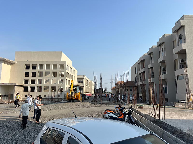 Surat Akshardham Temple is currently under construction